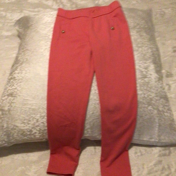 Janie & Jack Soft Ponte Pink Leggings - Picture 1 of 3